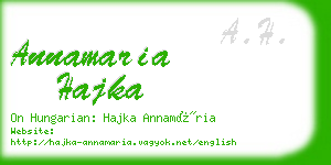 annamaria hajka business card